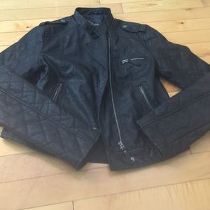 Faux leather jacket