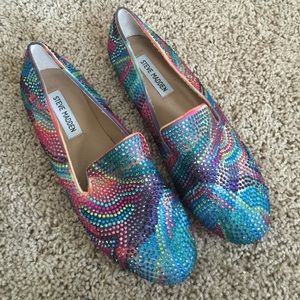 RHINESTONE STEVE MADDEN FLATS