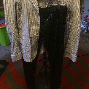 Spandex sequin leggings  fit incredible