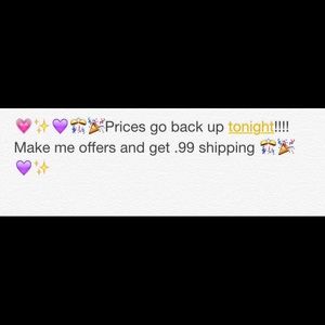 💗💜💜💗.99 cent shipping and closet sale💗💜💜💗