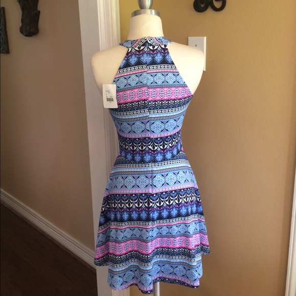 Multi-Color Tribal Print Dress - Picture 3 of 4