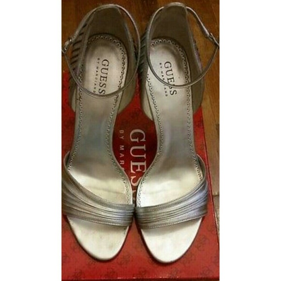 Guess silver high heels