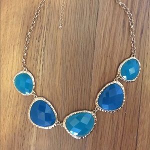 Turquoise statement chunky necklace