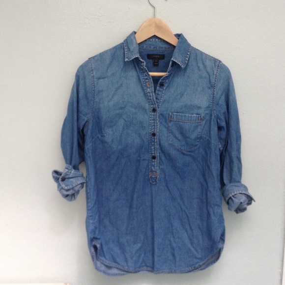 J. Crew Denim Collared Shirt