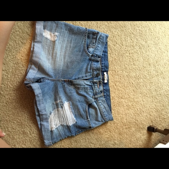 Denim Baggy High wasted shorts