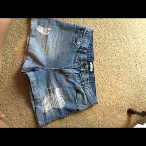 Denim Baggy High wasted shorts