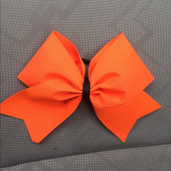 Neon Orange Cheer Bow - Picture 1 of 1