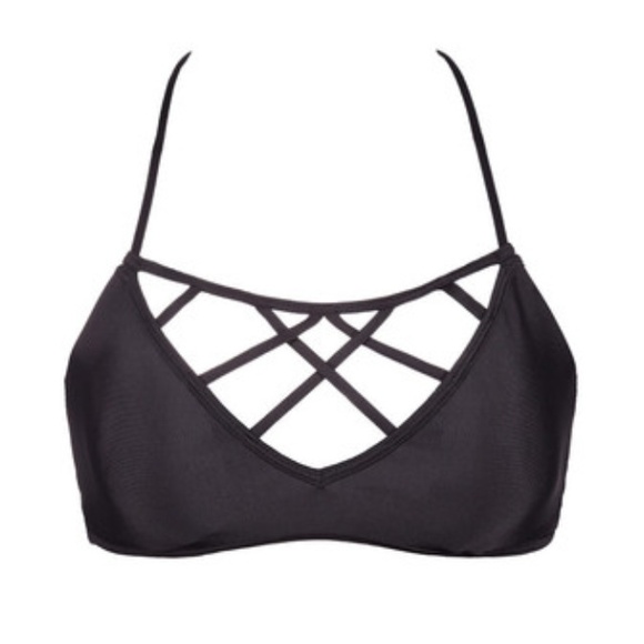 Issa de Mar Hina bikini top black ASO Kylie Jenner