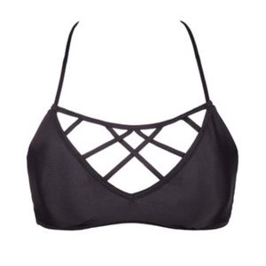 Issa de Mar Hina bikini top black ASO Kylie Jenner