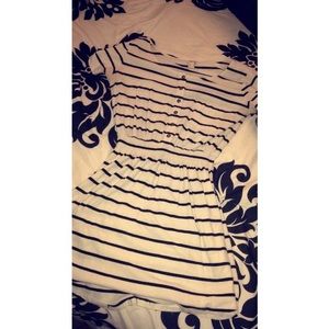 Striped button down dress