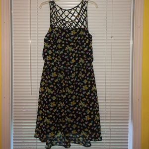 Black with colored dots sun dress