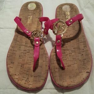 Authentic MK jelly sandals