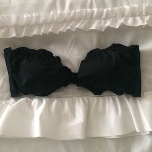Black Victoria's Secret Bandeau Bikini Top