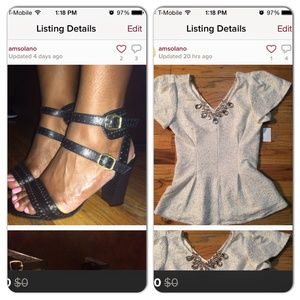 Sandal and blouse bundle.