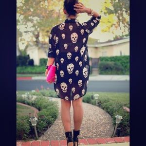 Skull 100% polyester top