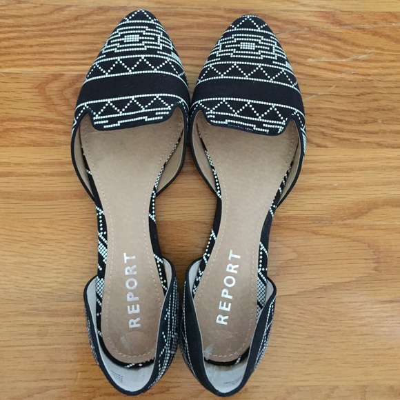 Black Aztec flats