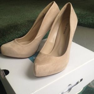Nude suede pumps Nude suede pumps