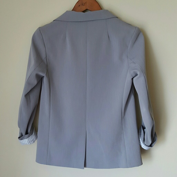 Bloomingdale's Aqua 'Chrome' Blazer - Picture 3 of 4