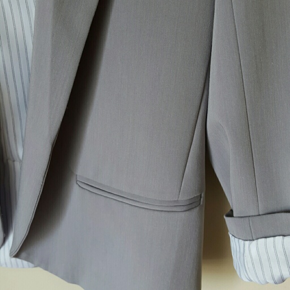 Bloomingdale's Aqua 'Chrome' Blazer - Picture 4 of 4