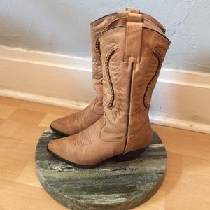 Authentic leather cowboy boots!