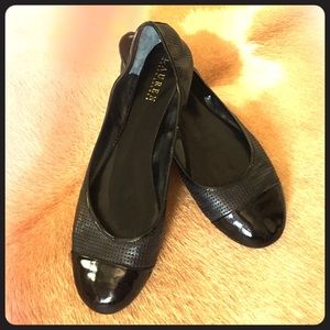 Ralph Lauren black flats