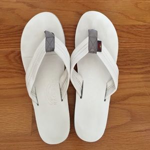 Rainbow sandals- white