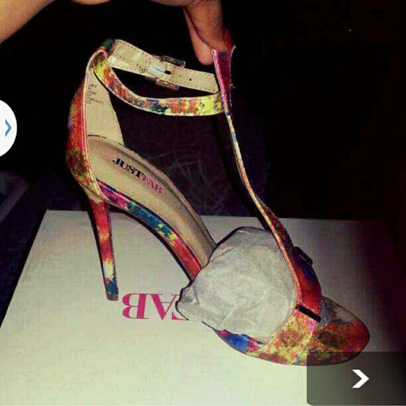 Splatter paint print heels - Picture 1 of 4