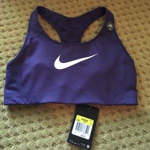 Purple Nike sports bra