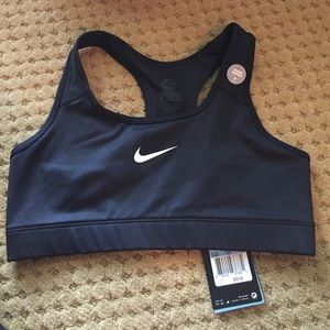 Black Nike sports bra