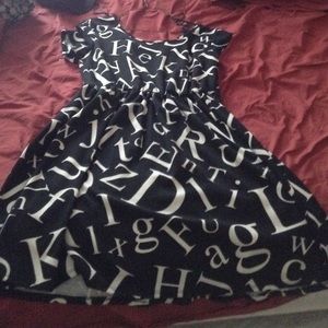 Forever 21 alphabet dress.