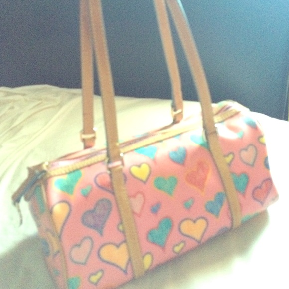 Dooney and Burke barrel hand bag