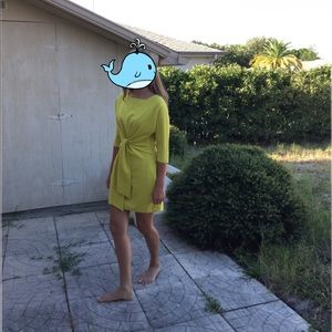 Yellow Knot Dress from ASOS
