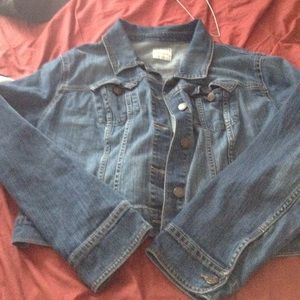 Old Navy blue jean jacket.