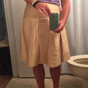 Gold silk Banana Republic skirt