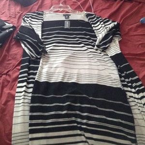 Black and white sweater