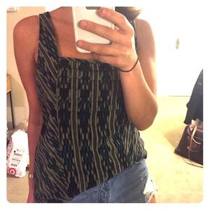 Anthropologie Tribal Print Top