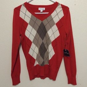 Women's Size Small Argyle Sweater
