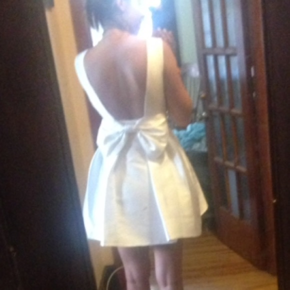 Brand New w/ Tags- White Satin Party Dress