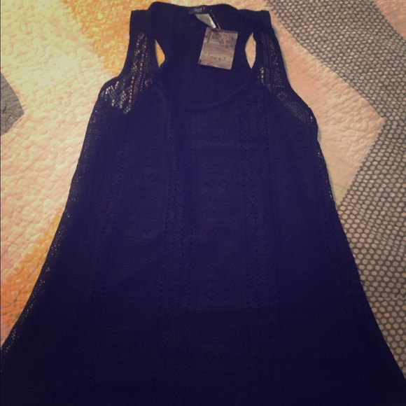 Black lace top