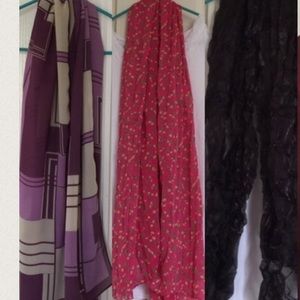 3 scarves