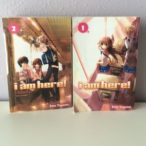 I am here manga series books: 1 & 2 by: Ema Toyama