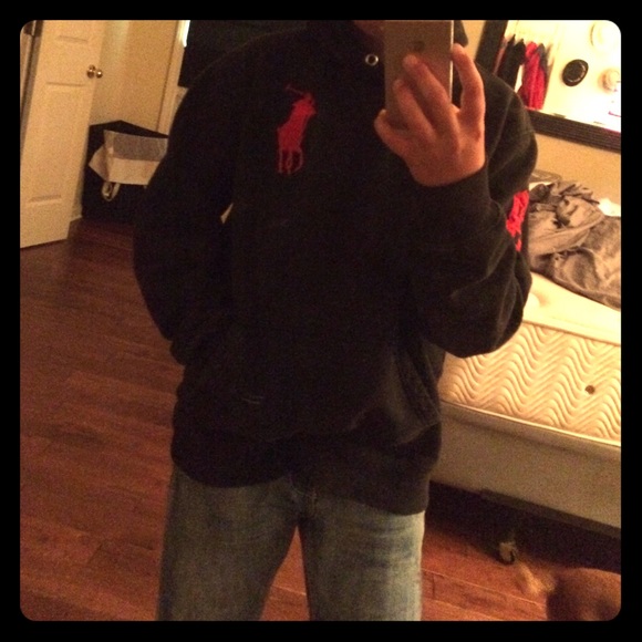 A mens large polo hoodie