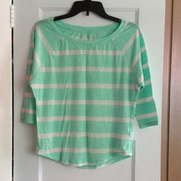 Aeropostale, 3/4 length sleeve, blue and white