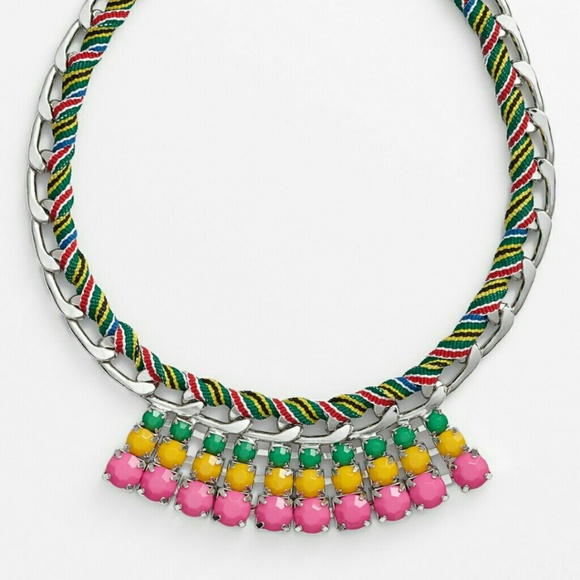 Ribbon-Wrapped Chain Necklace