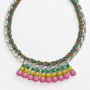 Ribbon-Wrapped Chain Necklace