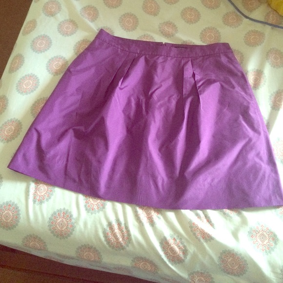 J Crew Purple Silk Mini Skirt 6