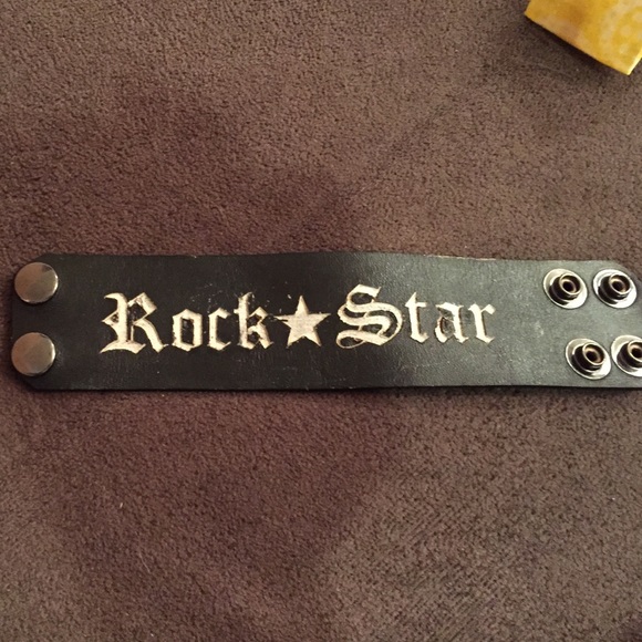 Rock star leather bracelet