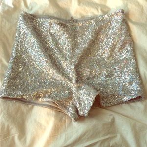 Sequin shorts