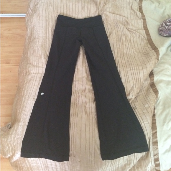 lululemon black reversible yoga pants