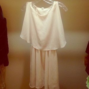 Cream Flowy Dress
